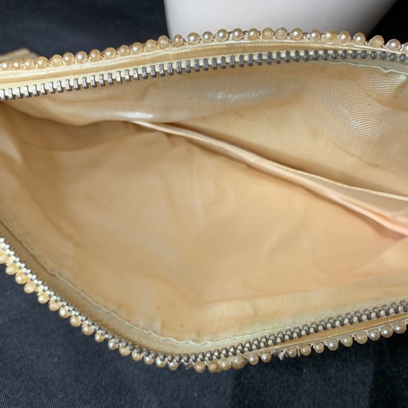 Beautiful VGC hand made Vintage Seed Bead clutch purse / evening purse - Picture 7 of 13